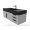 Castello Usa Amazon 48" Wall Mounted Gray Vanity With Black Top And Black Handles CB-MC-48G-BL-2056-BL - alternate 7